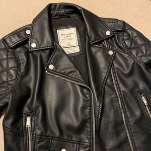 Abercrombie and Fitch vegan leather jacket